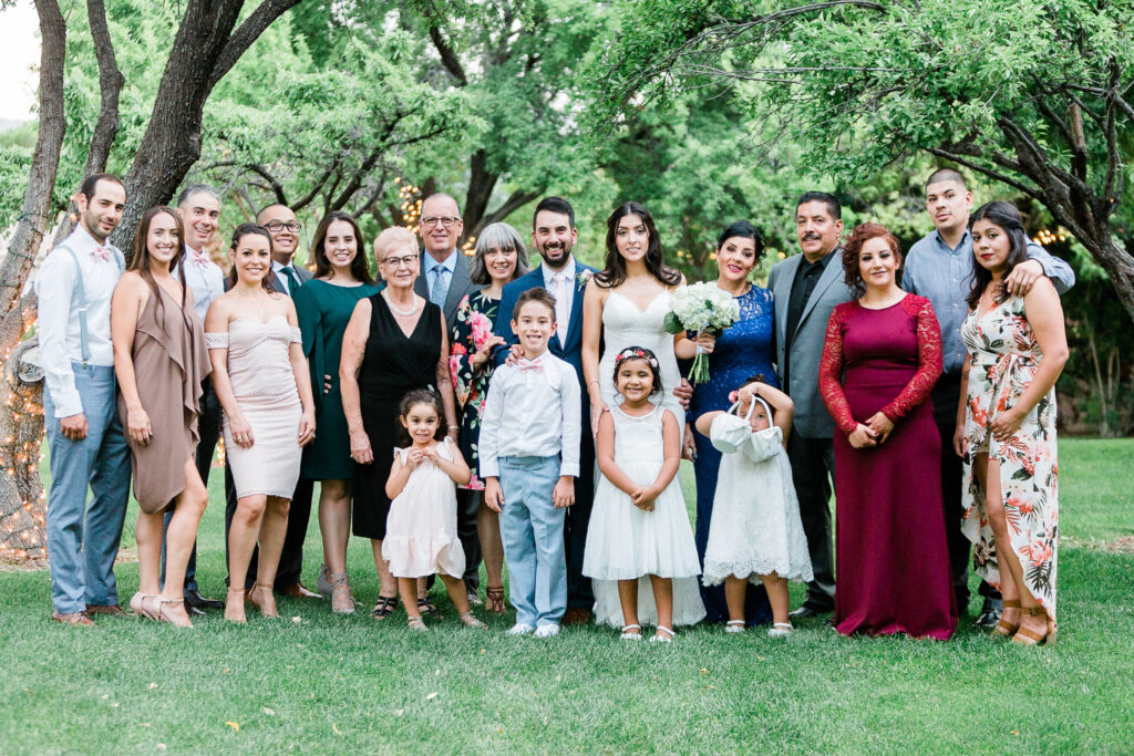 Las Vegas Wedding- The Grove- outdoor wedding- family portraits