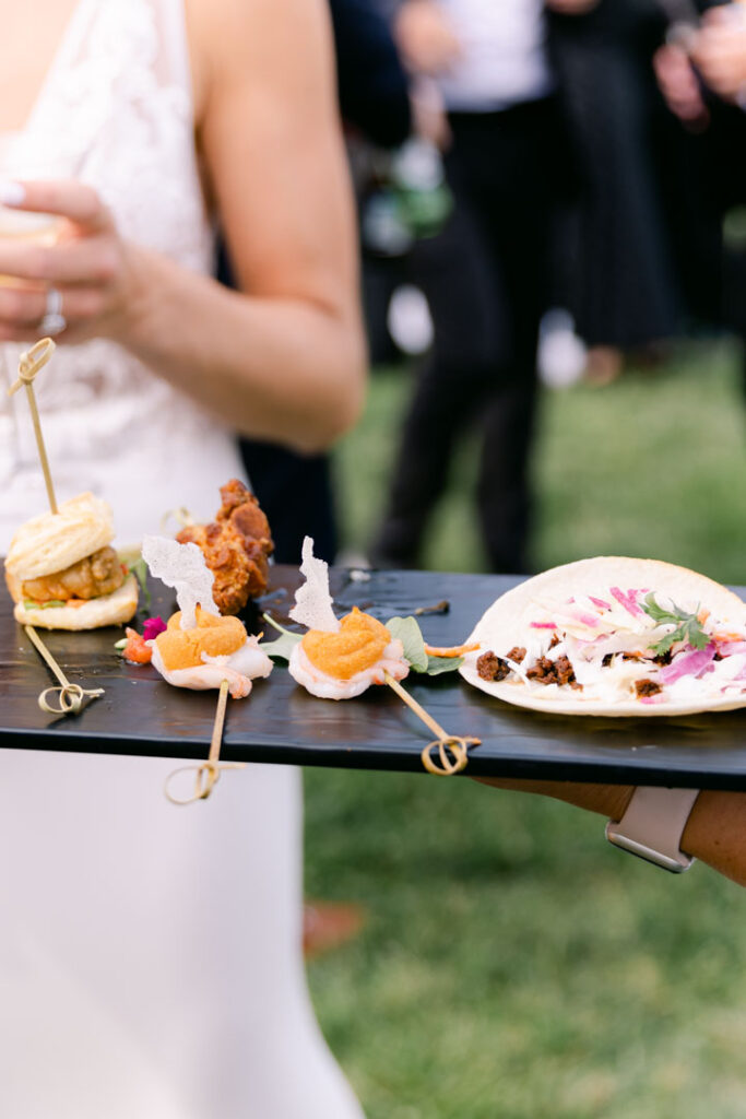 Cocktail hour- Eastern Shore wedding- Bohemia Overlook