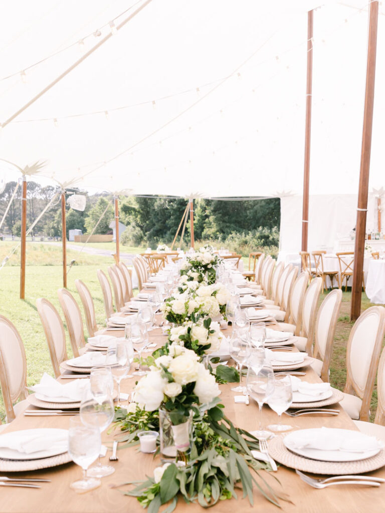 Dinner Table- Reception- Inn at Perry Cabin- Eastern Shore Maryland