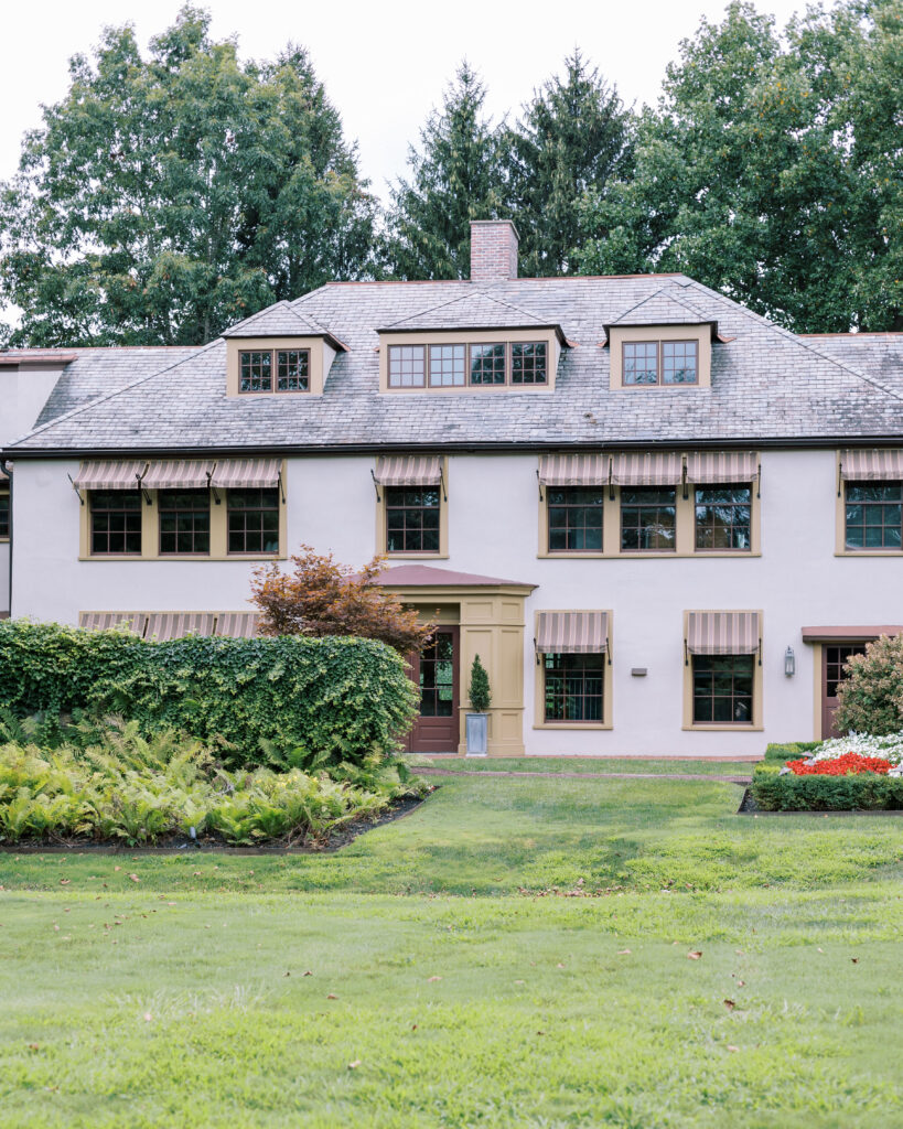 Hotel du Village, New Hope Weddings, Outdoor garden, main house