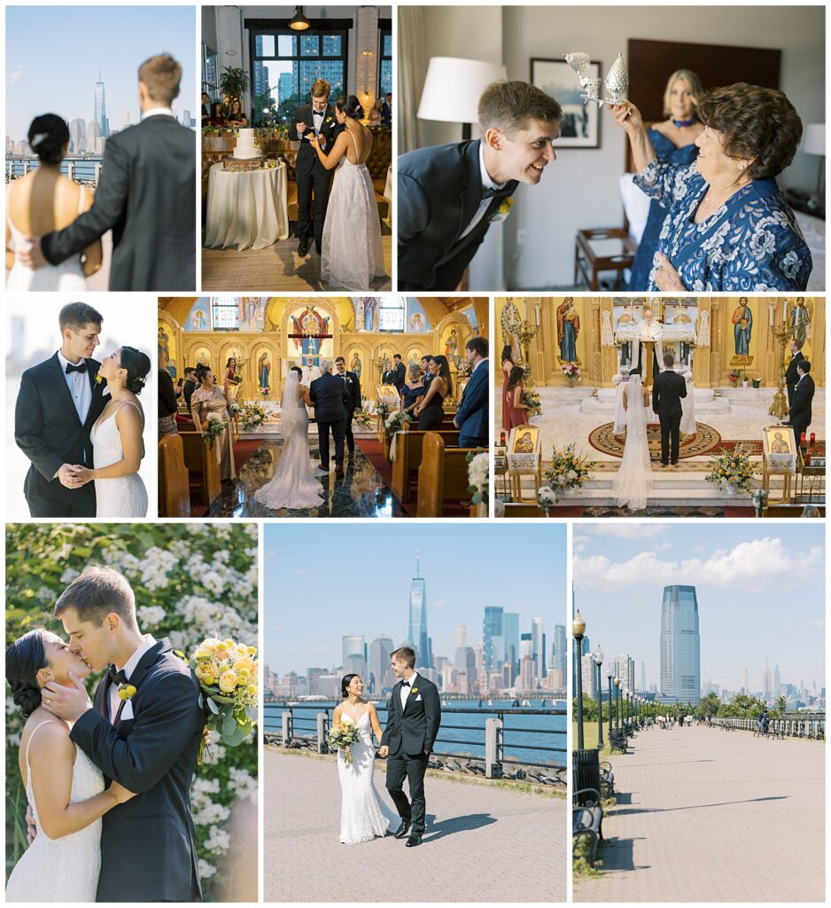 new jersey weddings, liberty state park, new jersey greek orthodox church, batello jersey city, batello wedding, 