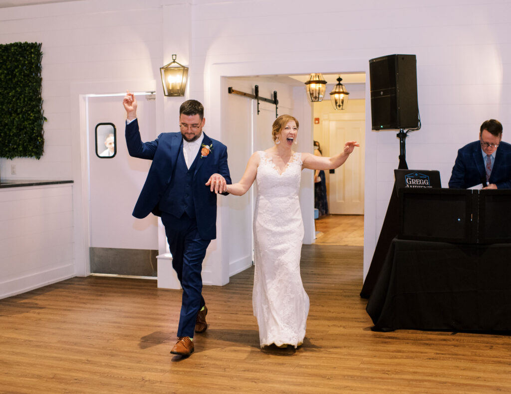 Couples entrance into reception