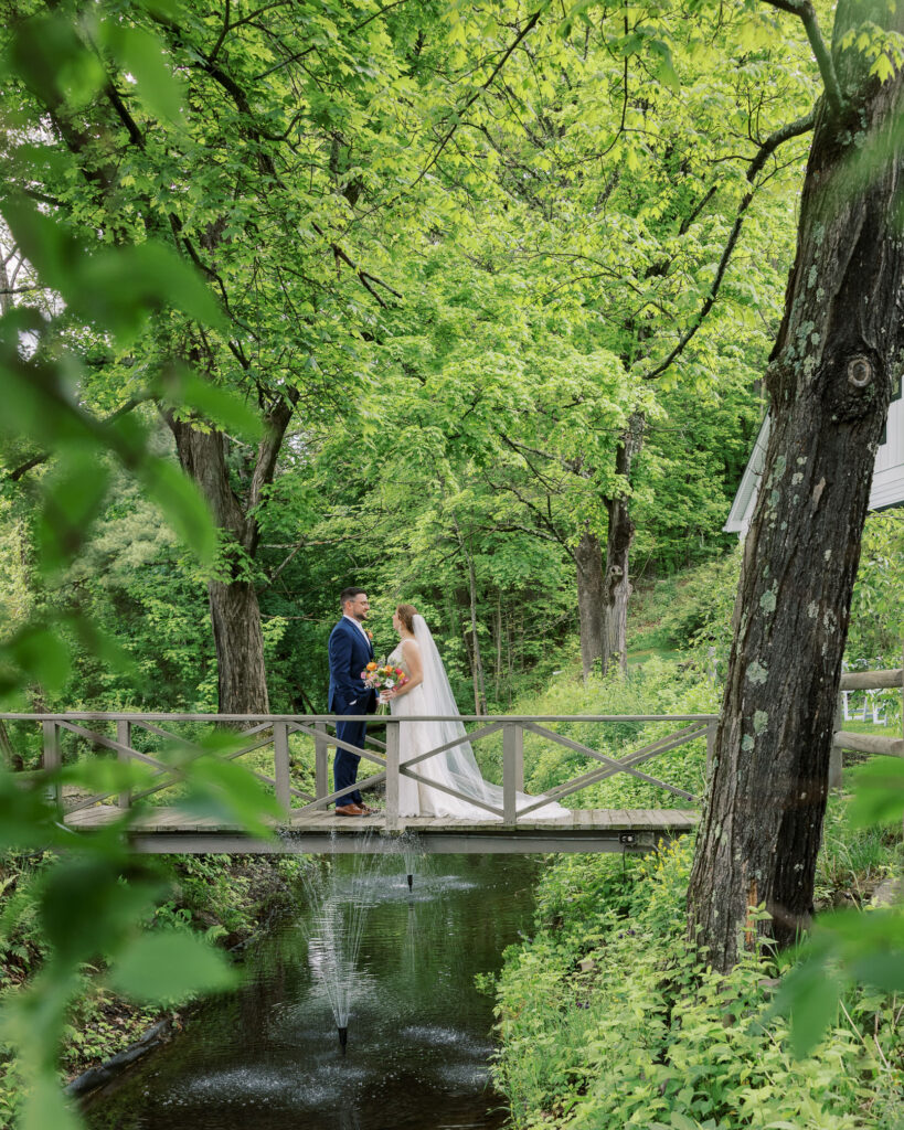 First look on the bridge at the Inn at Millrace Pond