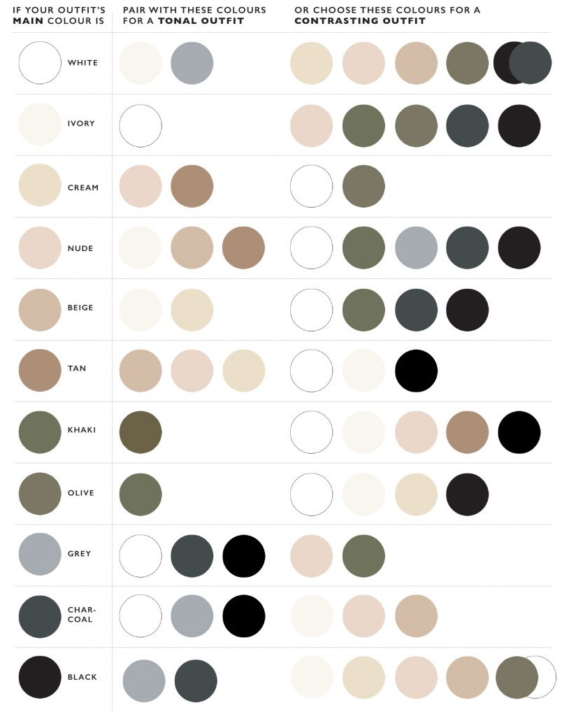 clothing color guide for photo sessions