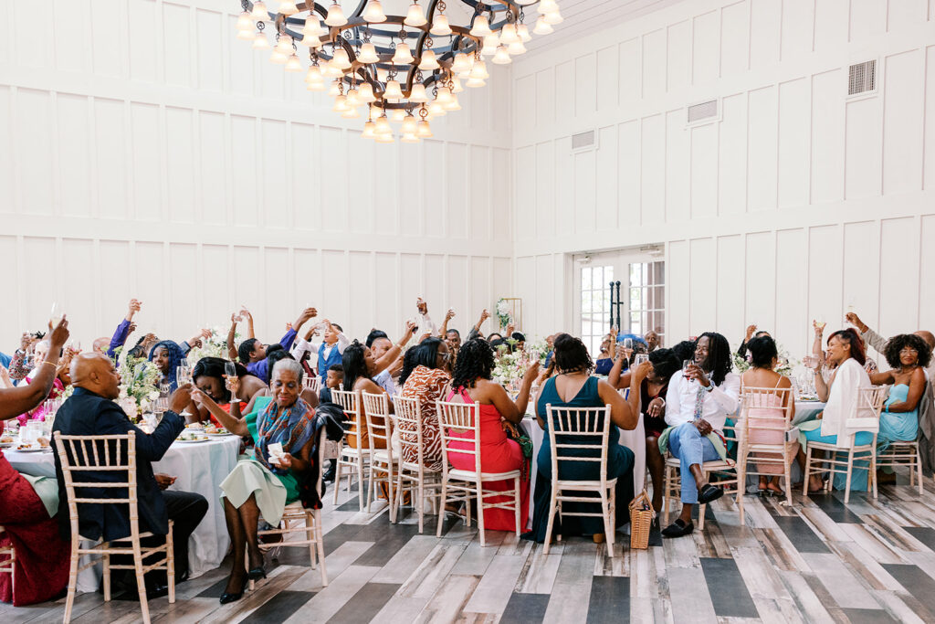 reception speeches and guest toasting