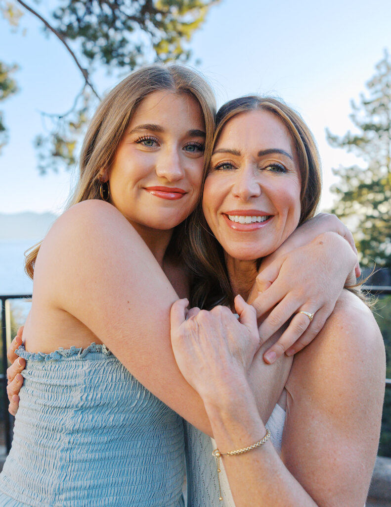 Teen Portrait with mom at Lake Tahoe