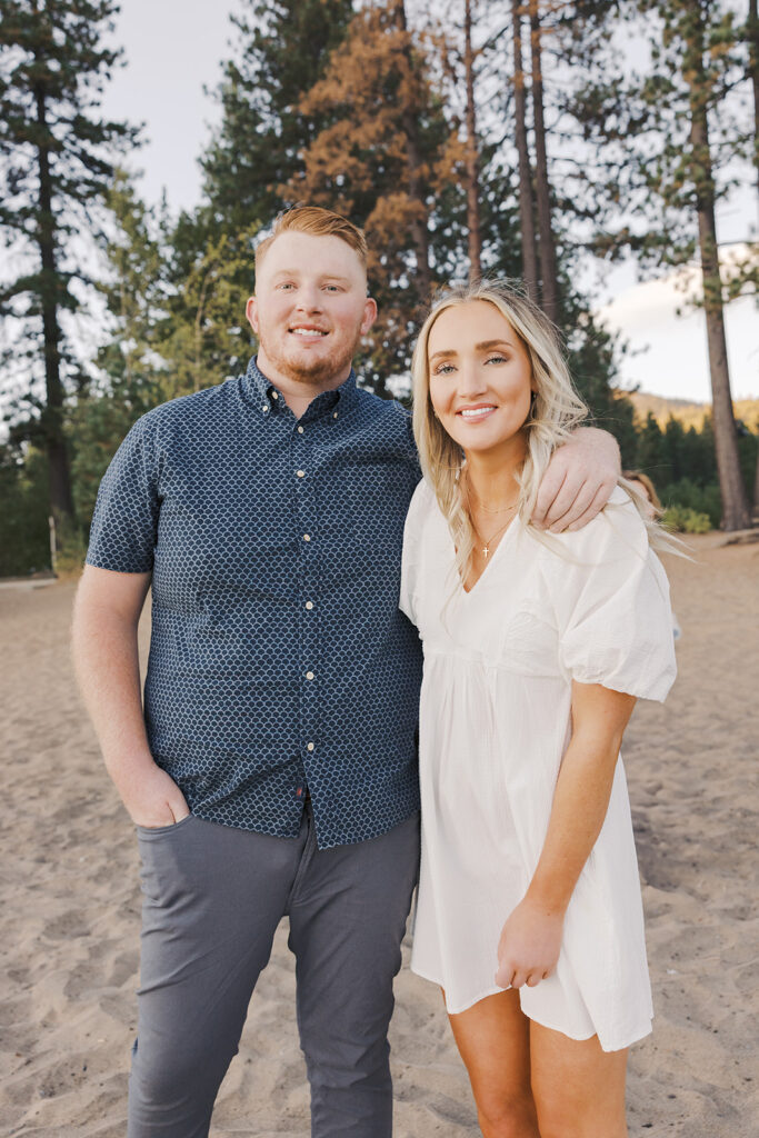 siblings pose together, tahoe photos king beach